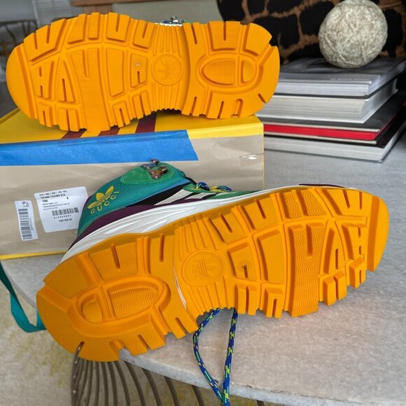 GUCCI TECHNOCANVAS 721392 MEN'S SNEAKERS SHOES, GUCCI sz 8 - Picture 7 of 15